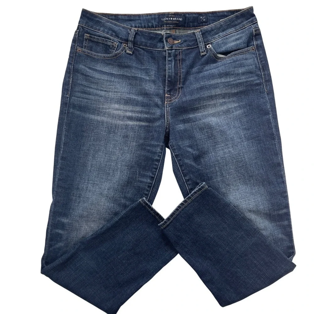Lucky Brand Womens Jeans Size 10/30 Dark Wash Slim‎ Fit Stretch Denim